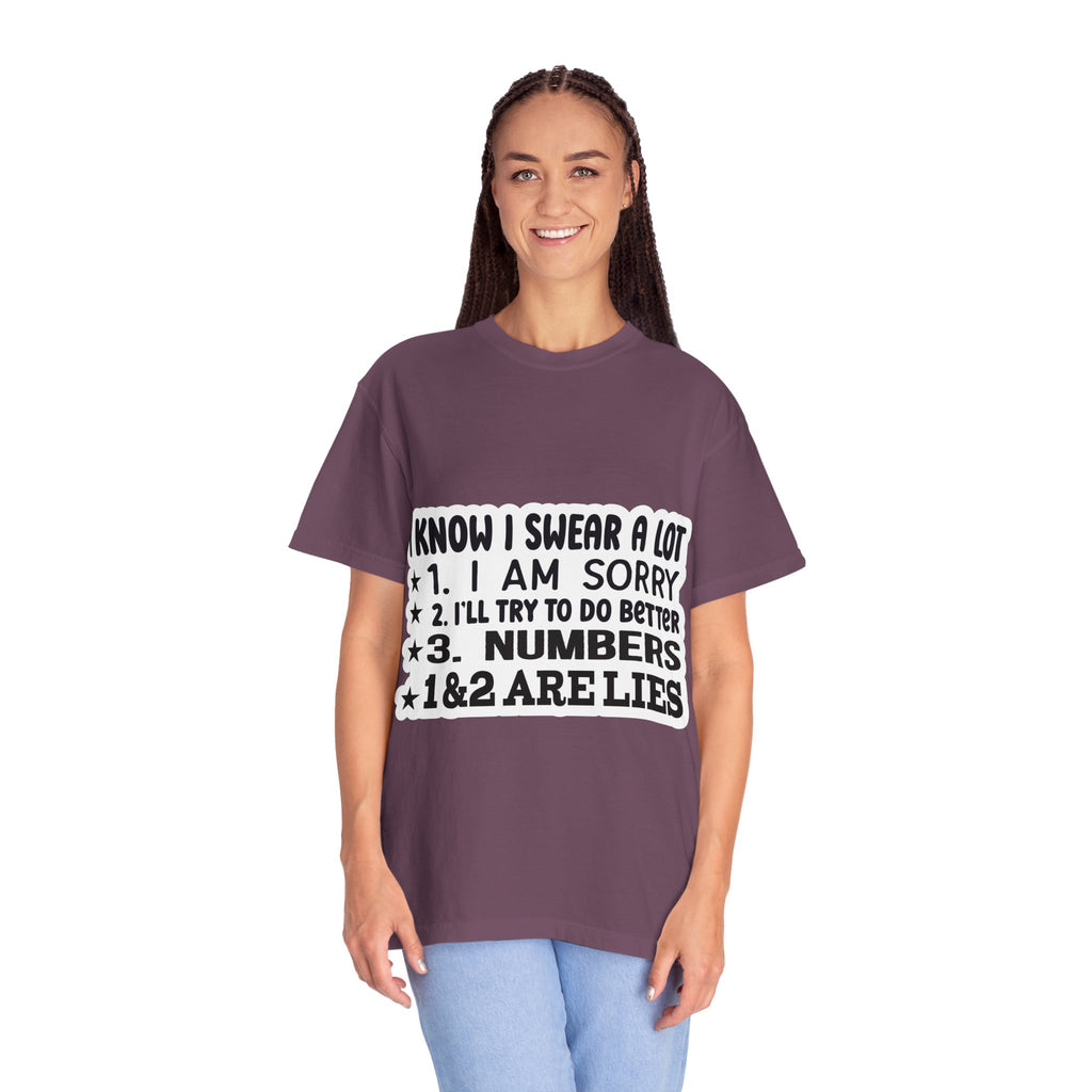 Funny "I Know I Swear a Lot" Graphic T-Shirt