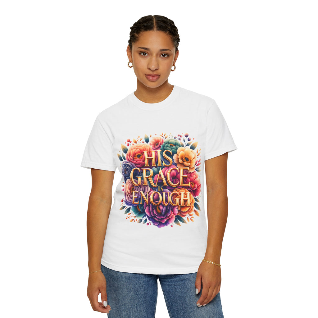 His Grace Is Enough Floral T-Shirt