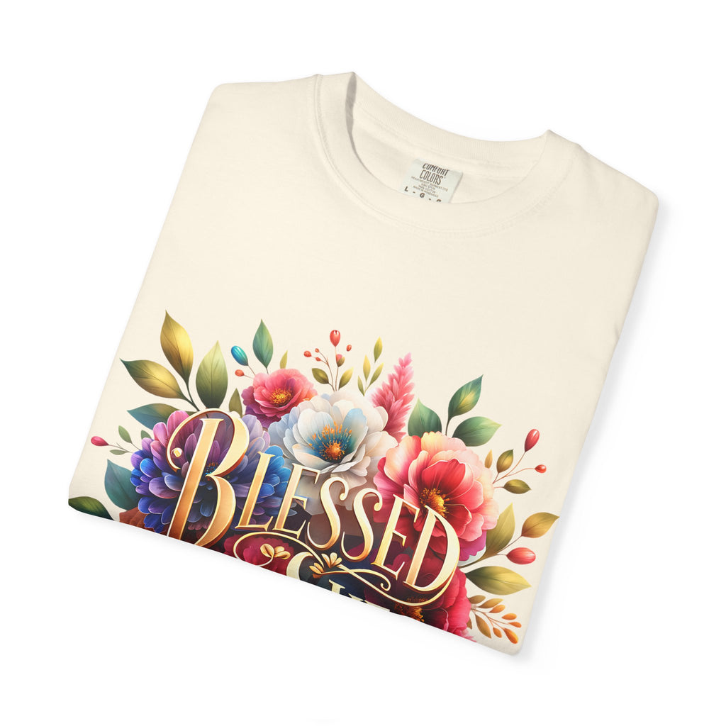 Blessed Is She Floral T-Shirt — Inspirational Christian Tee