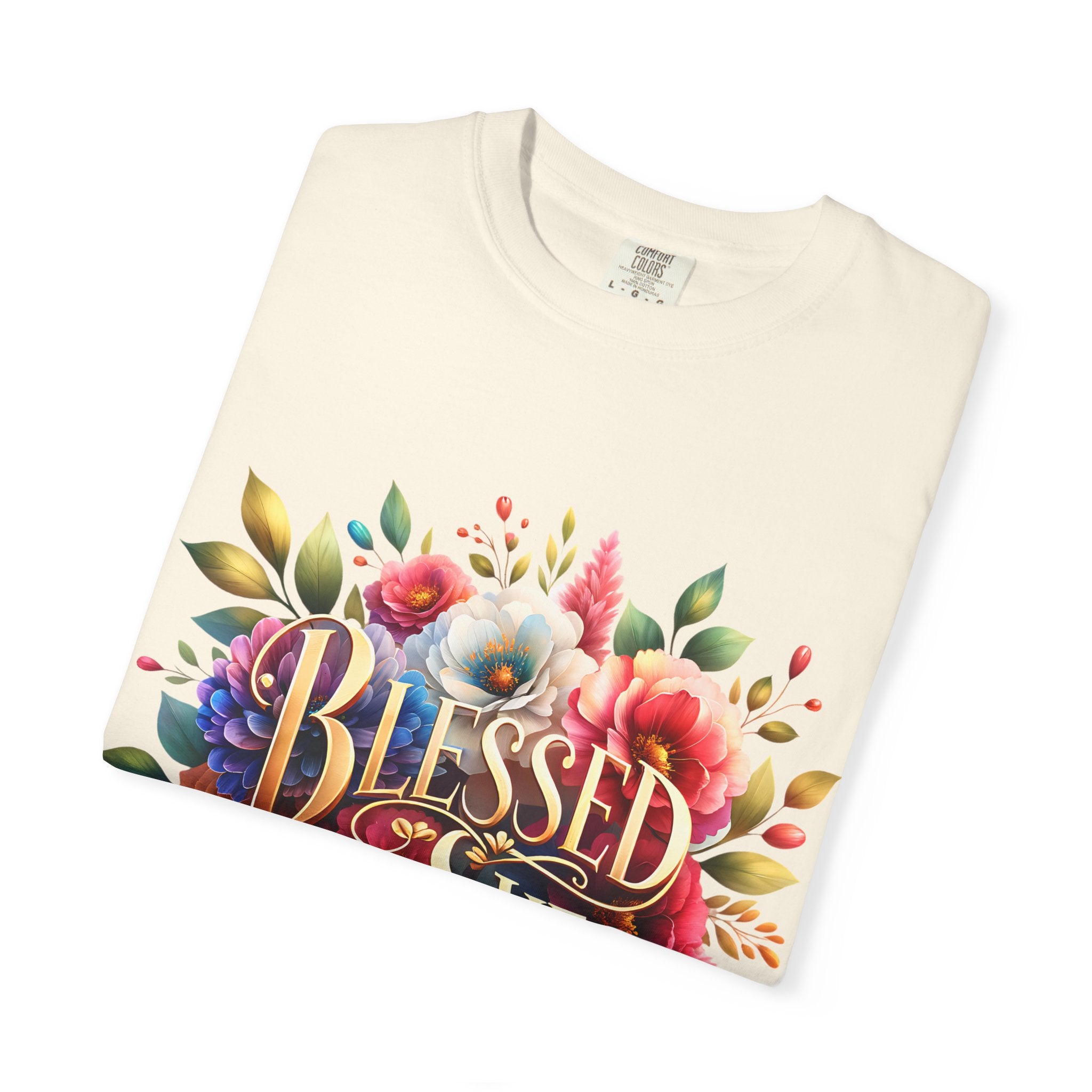 Blessed Is She Floral T-Shirt — Inspirational Christian Tee