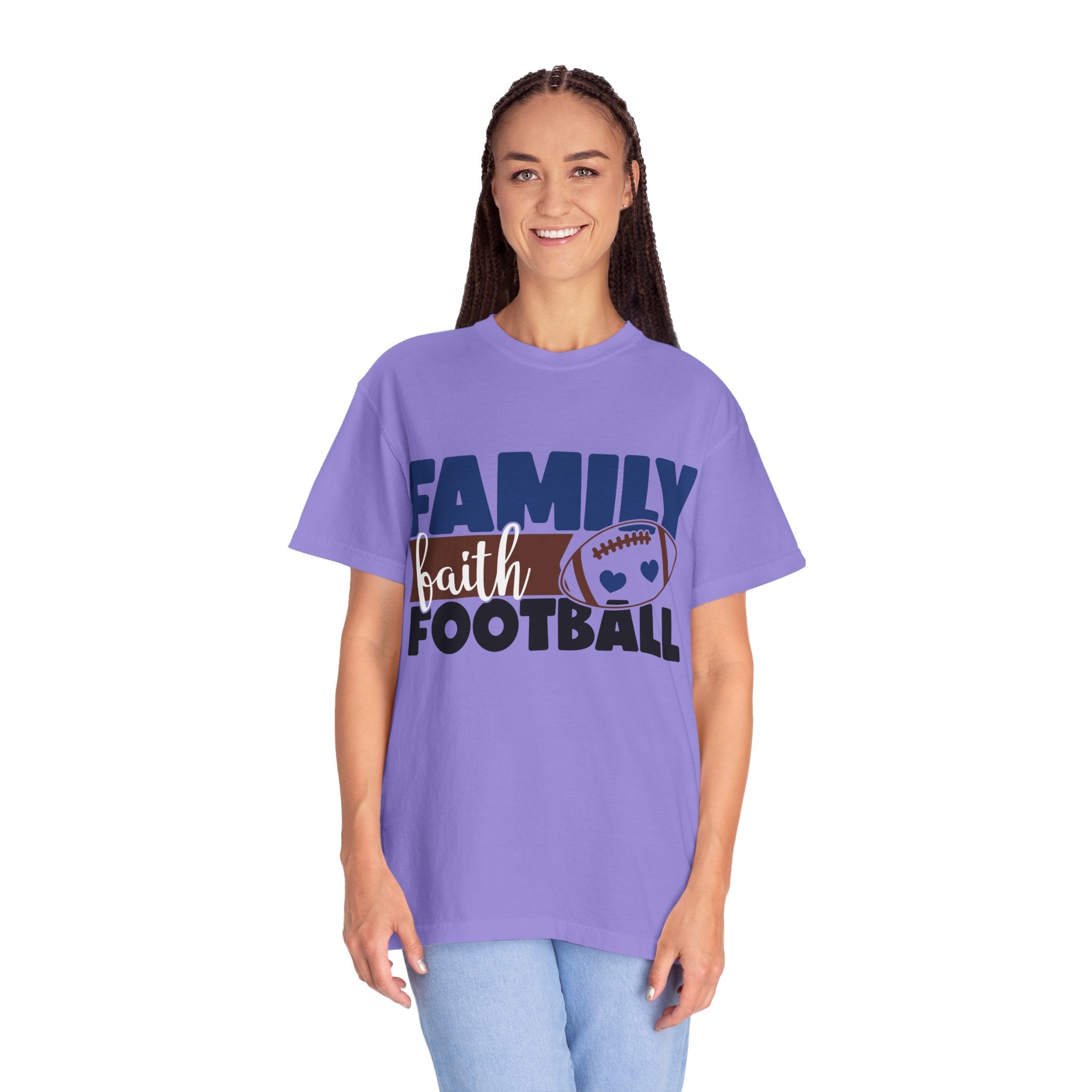 Family Faith Football T-Shirt