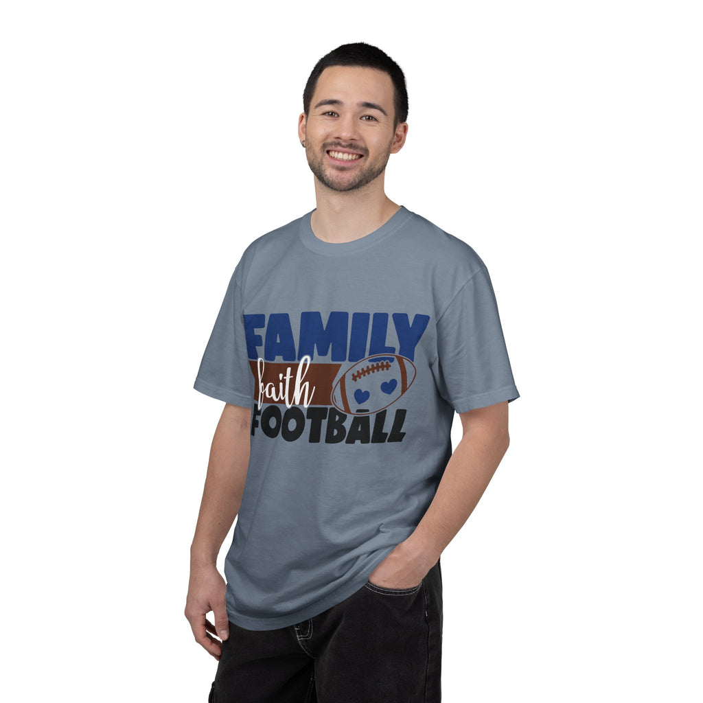 Family Faith Football T-Shirt
