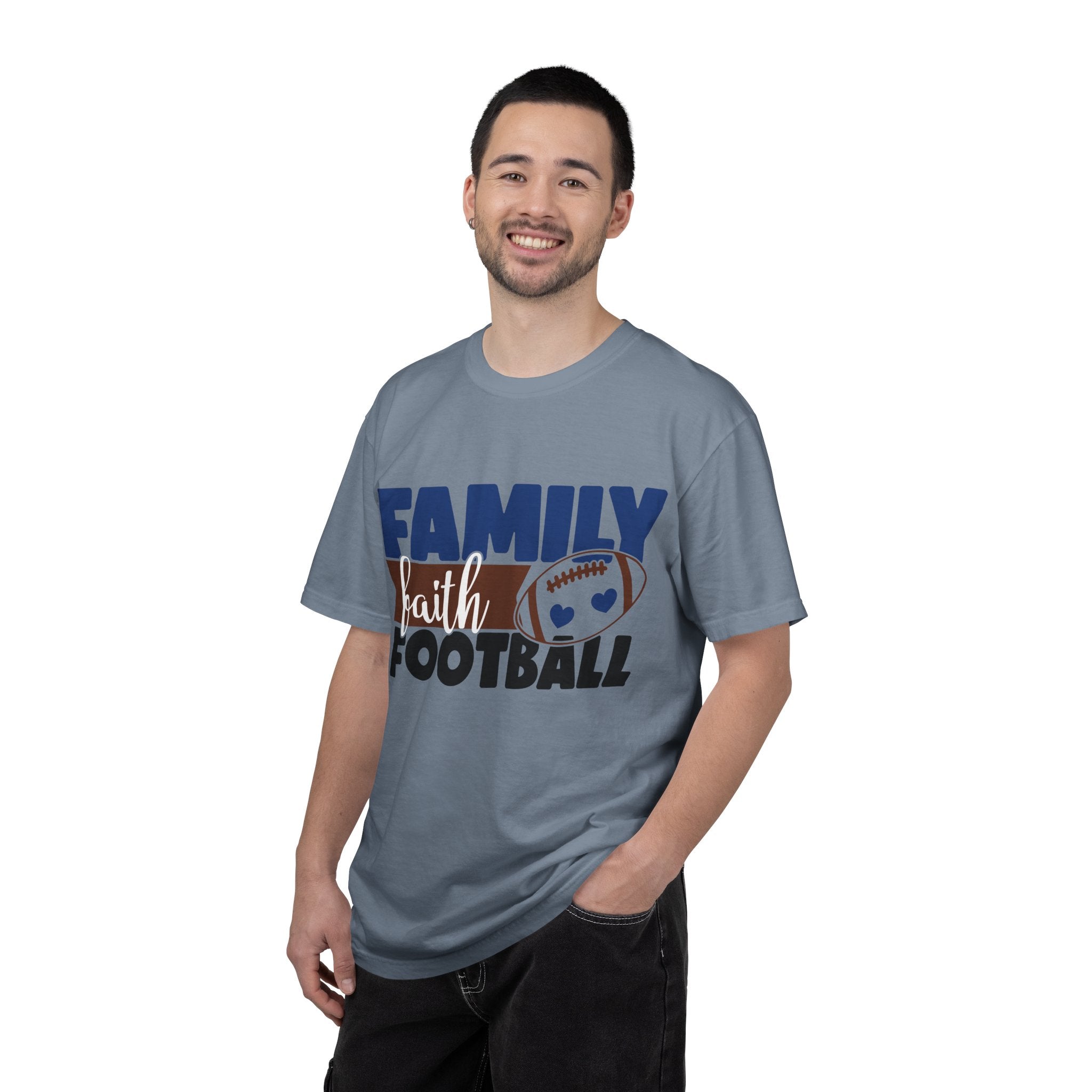 Family Faith Football T-Shirt