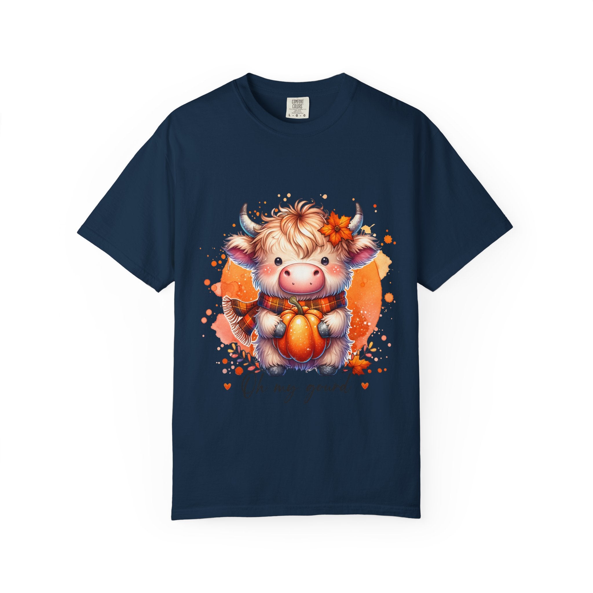 Cow Pumpkin T‑Shirt — Cute "Oh My Gourd" Fall Graphic Tee