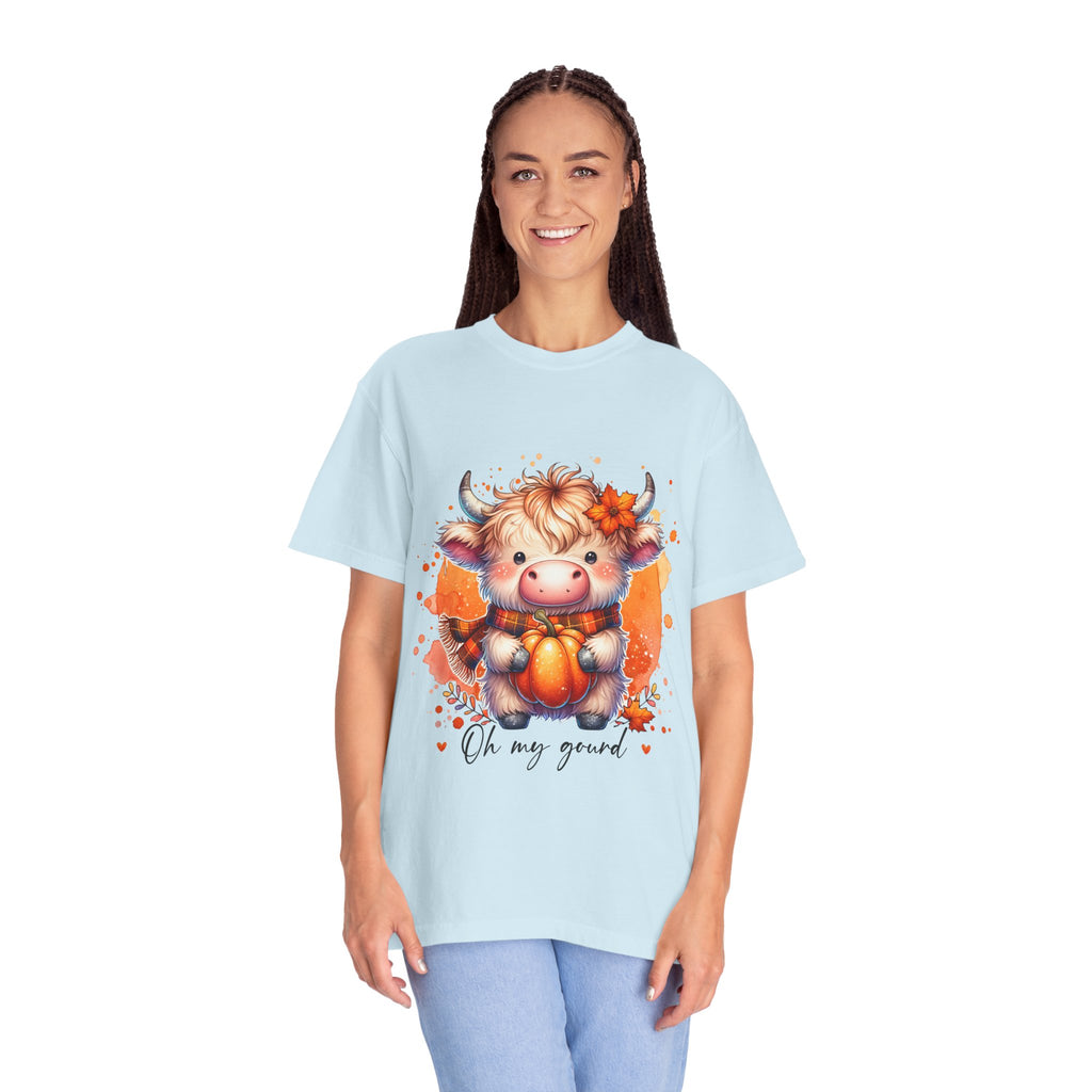 Cow Pumpkin T‑Shirt — Cute "Oh My Gourd" Fall Graphic Tee