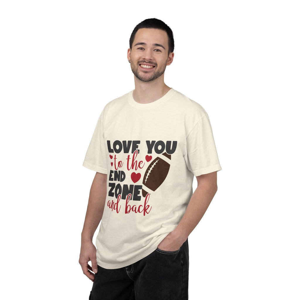 Love You to the End Zone and Back Football T-Shirt