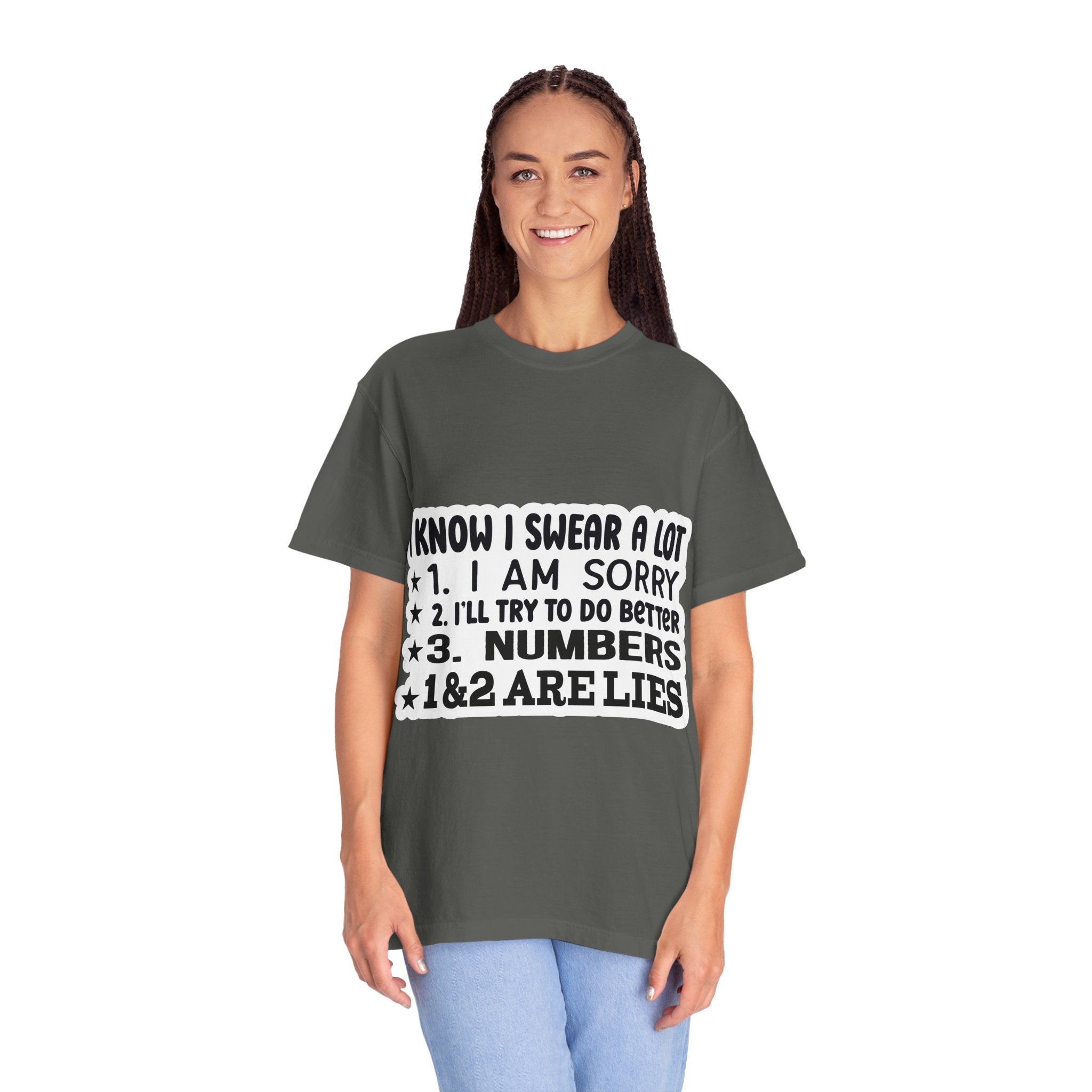 Funny "I Know I Swear a Lot" Graphic T-Shirt