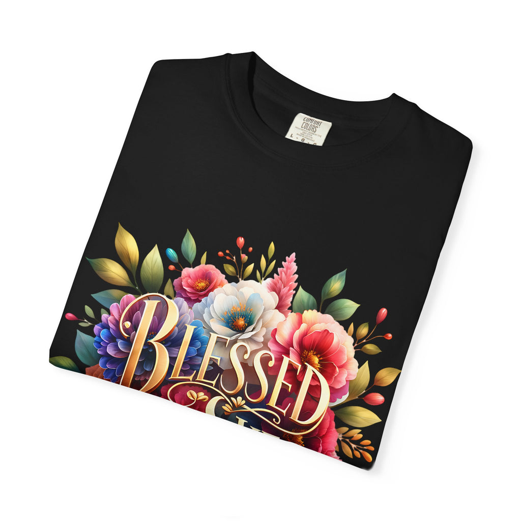 Blessed Is She Floral T-Shirt — Inspirational Christian Tee