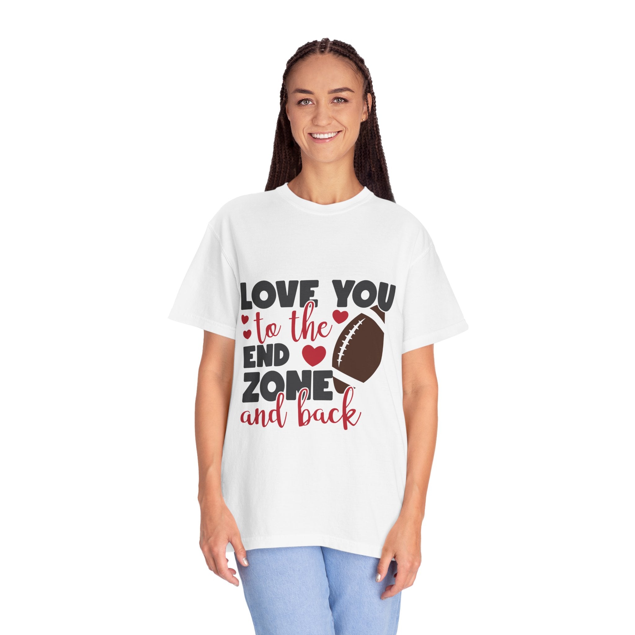 Love You to the End Zone and Back Football T-Shirt