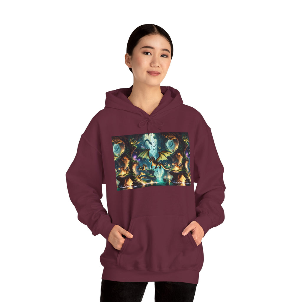 Mystical Cosmic Dragon Hoodie — Fantasy Sci‑Fi Graphic Sweatshirt