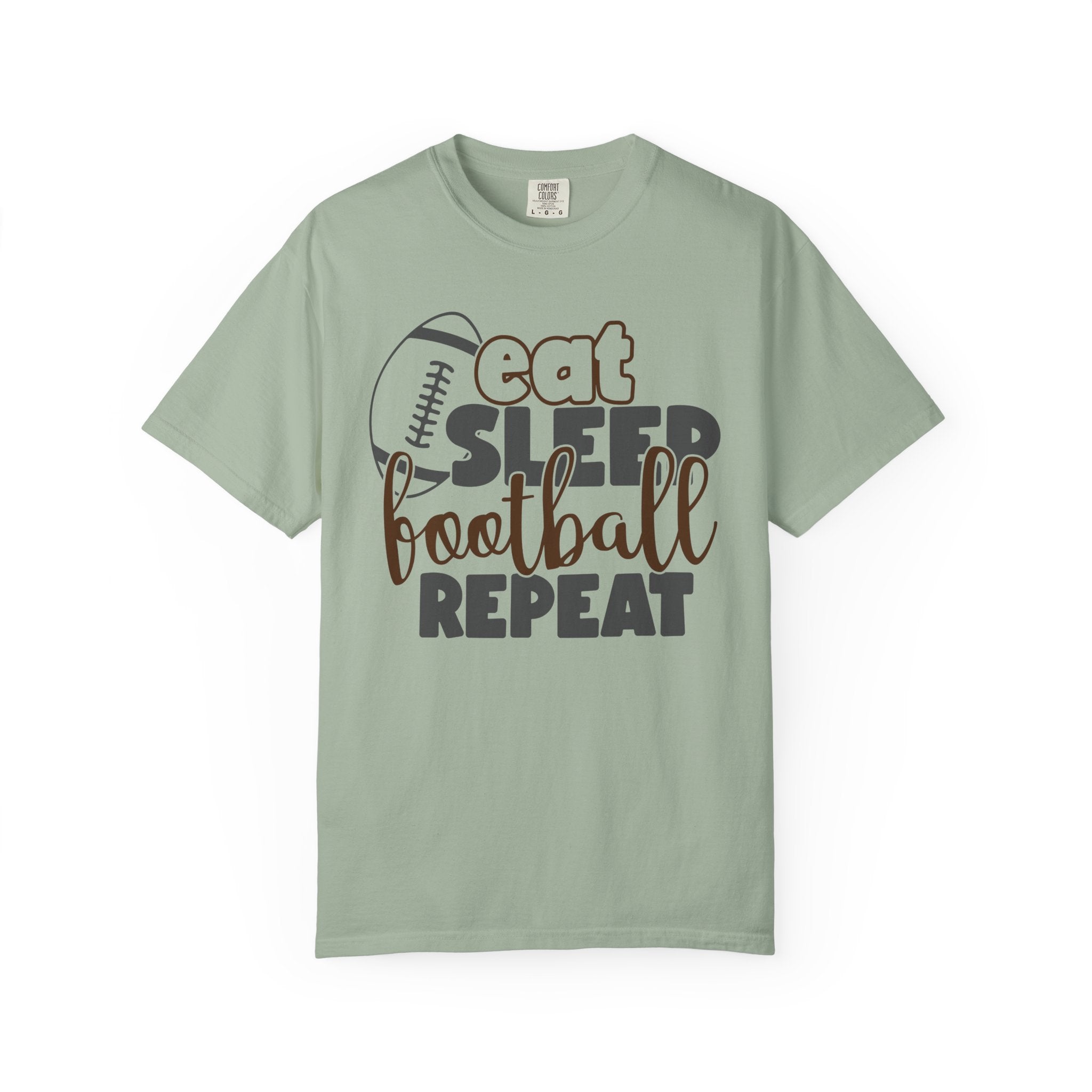 Eat Sleep Football Repeat T-Shirt — Football Fan Tee
