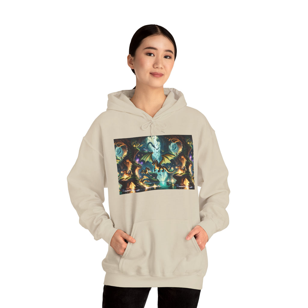 Mystical Cosmic Dragon Hoodie — Fantasy Sci‑Fi Graphic Sweatshirt