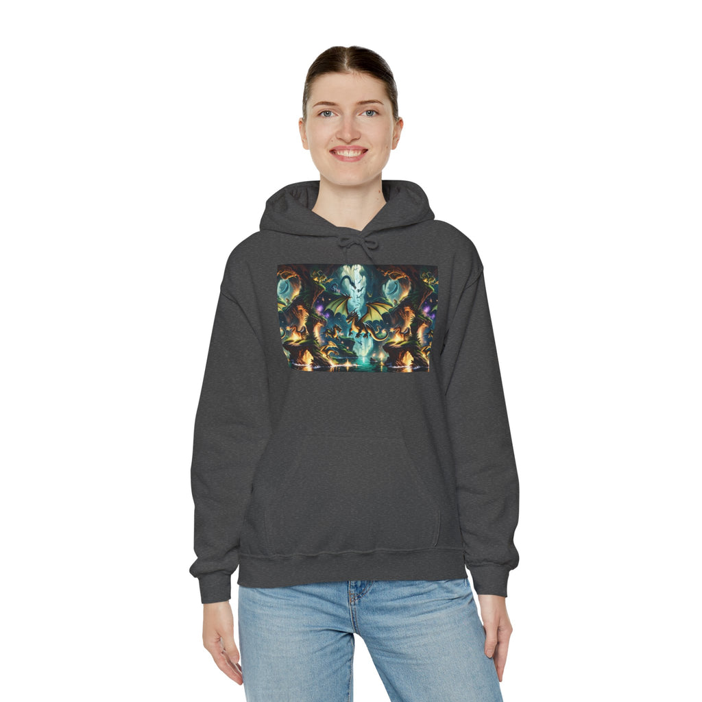 Mystical Cosmic Dragon Hoodie — Fantasy Sci‑Fi Graphic Sweatshirt