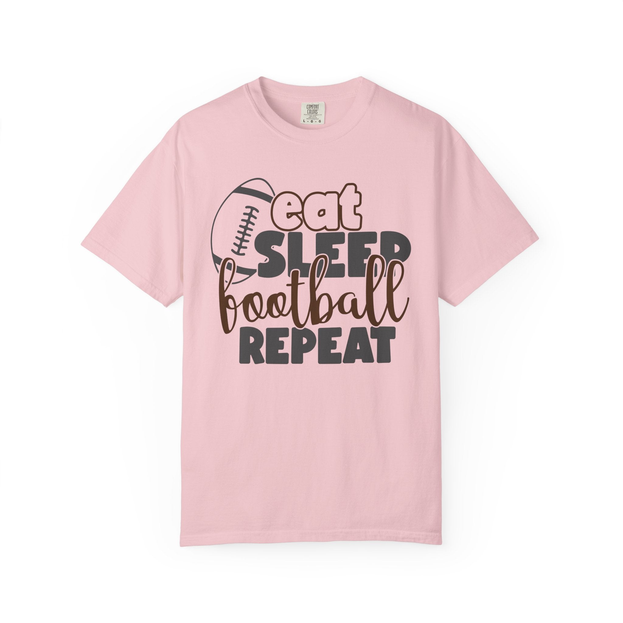 Eat Sleep Football Repeat T-Shirt — Football Fan Tee
