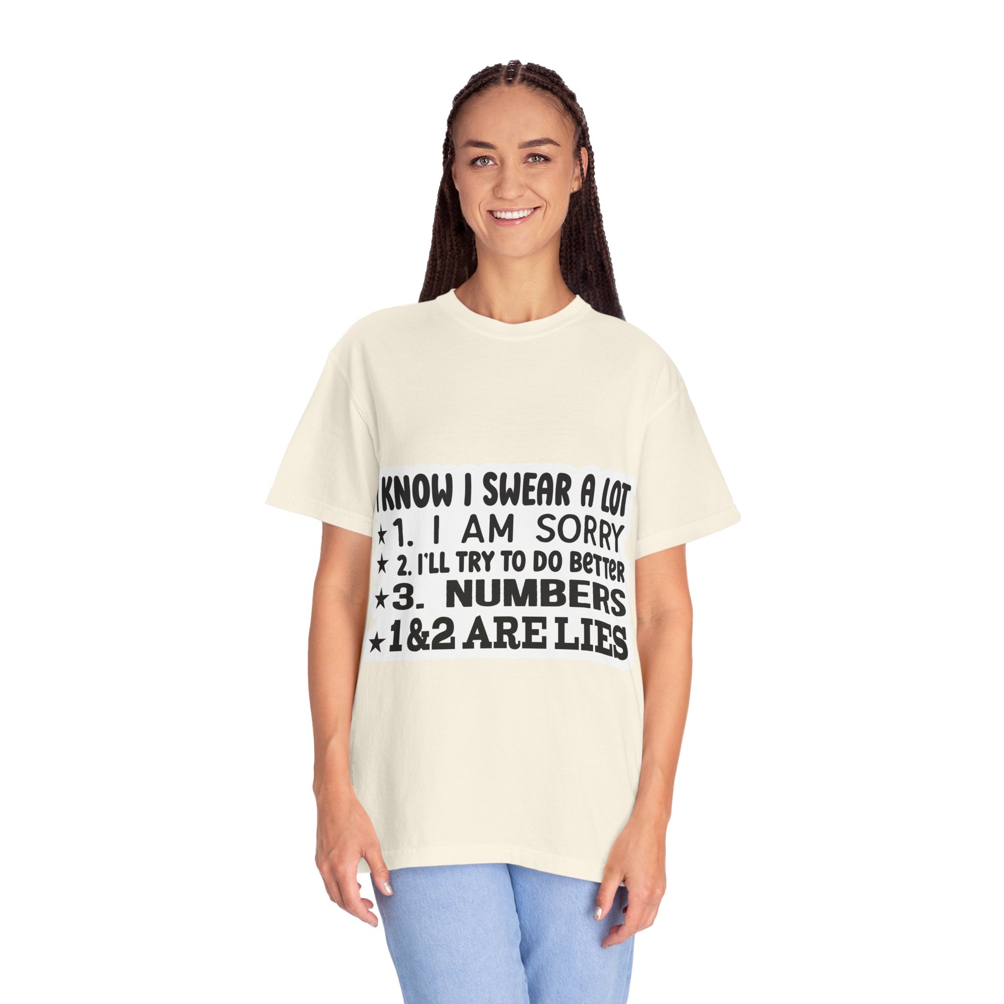 Funny "I Know I Swear a Lot" Graphic T-Shirt
