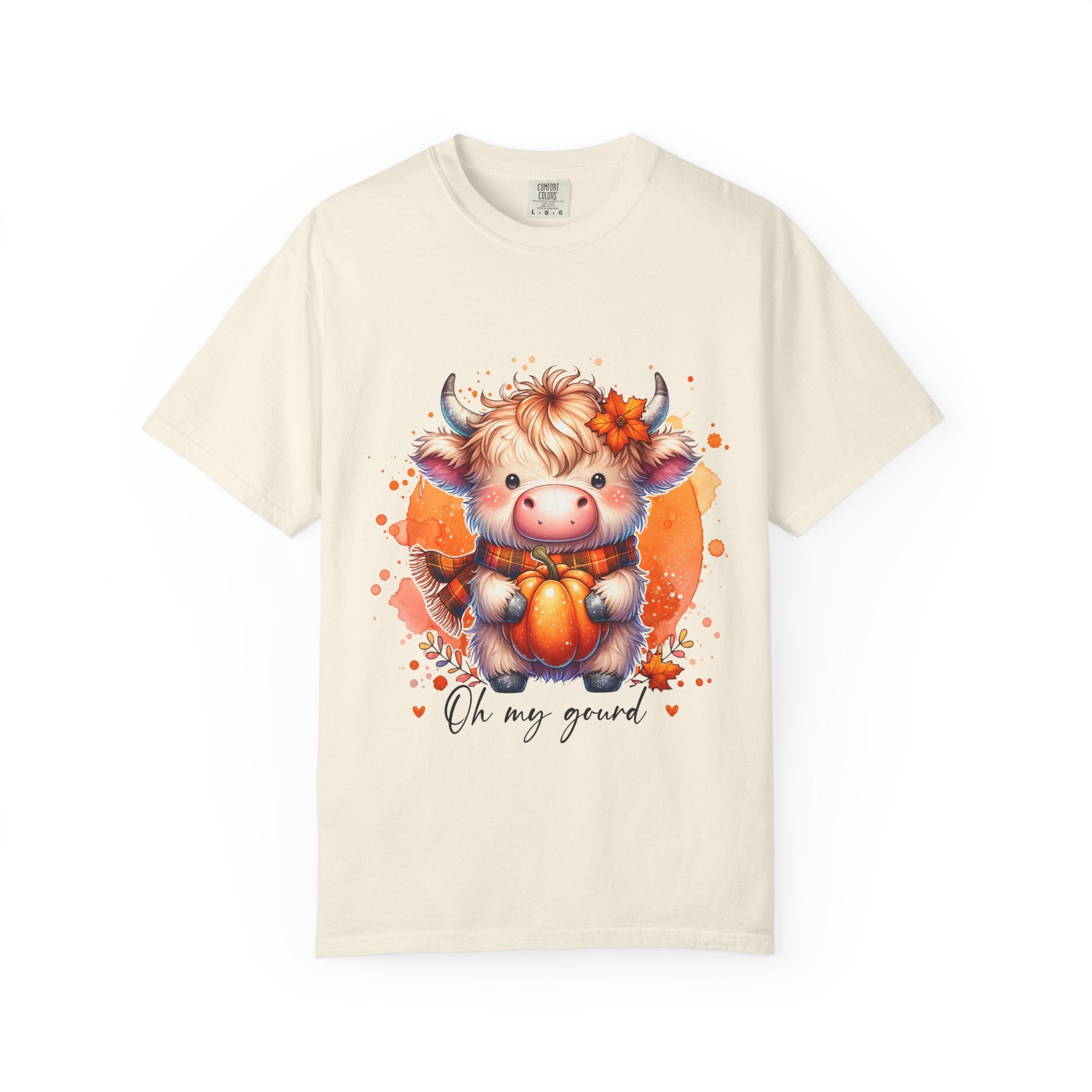 Cow Pumpkin T‑Shirt — Cute "Oh My Gourd" Fall Graphic Tee