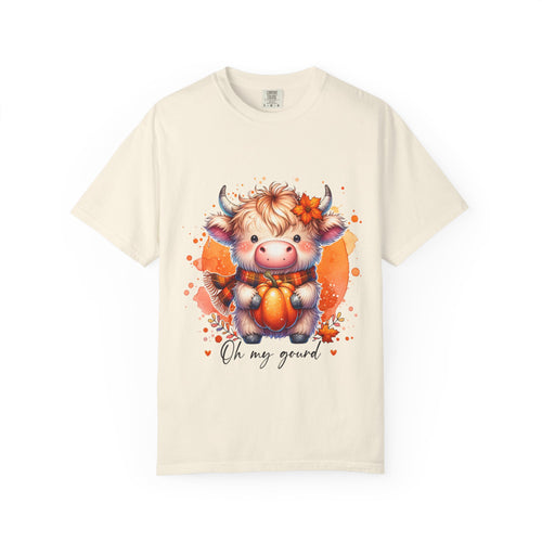 Cow Pumpkin T‑Shirt — Cute "Oh My Gourd" Fall Graphic Tee