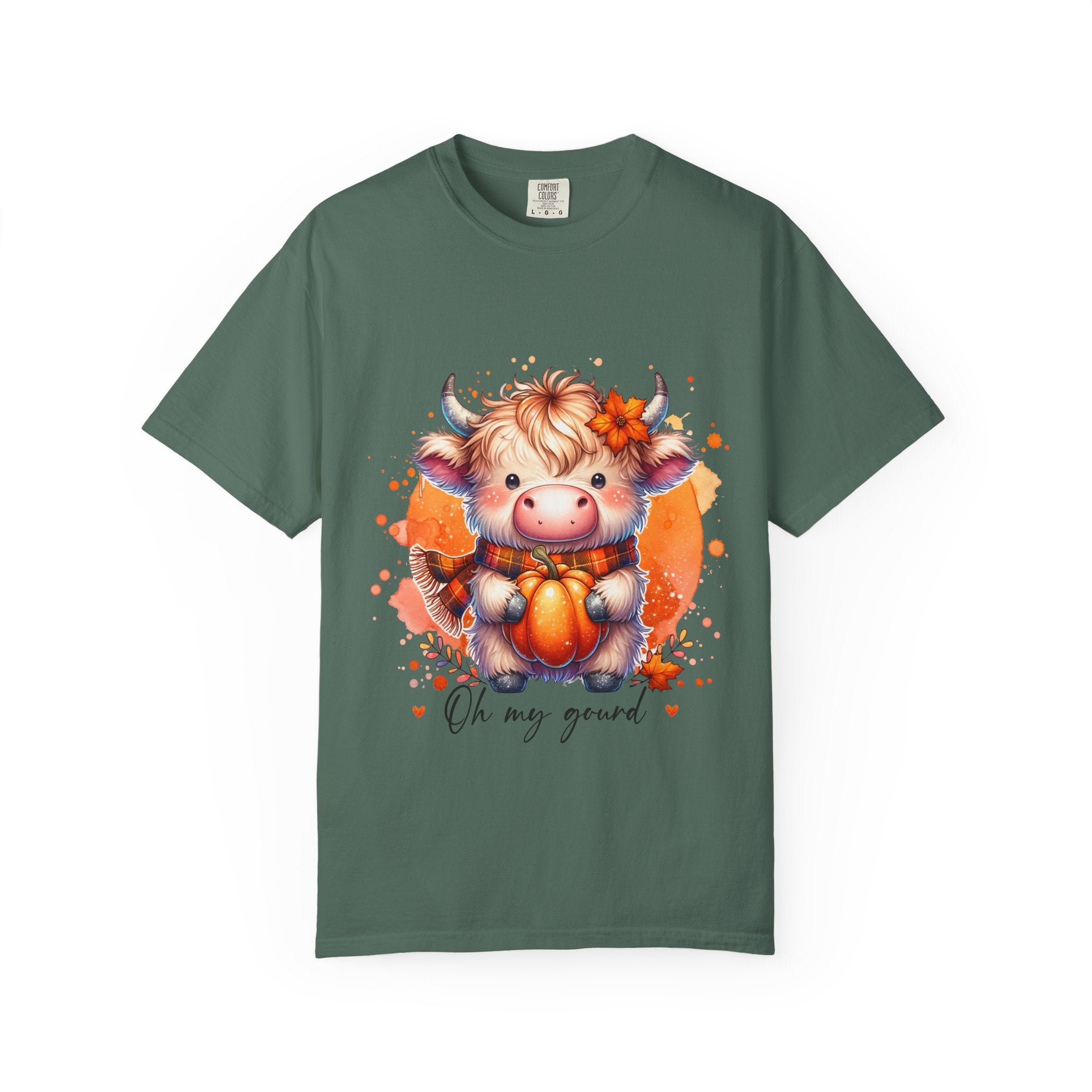 Cow Pumpkin T‑Shirt — Cute "Oh My Gourd" Fall Graphic Tee