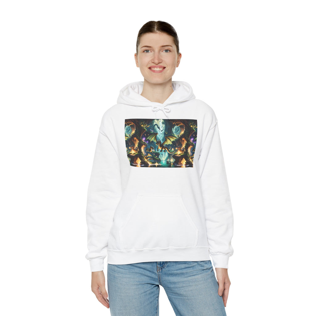 Mystical Cosmic Dragon Hoodie — Fantasy Sci‑Fi Graphic Sweatshirt