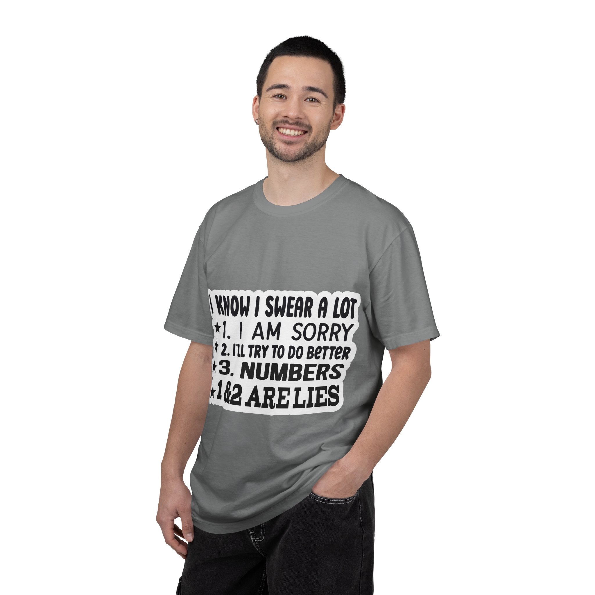 Funny "I Know I Swear a Lot" Graphic T-Shirt