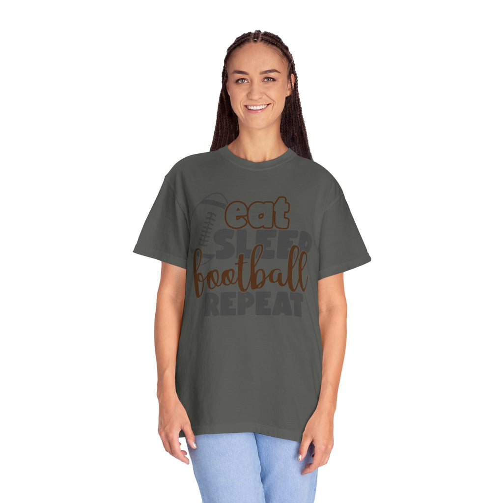 Eat Sleep Football Repeat T-Shirt — Football Fan Tee