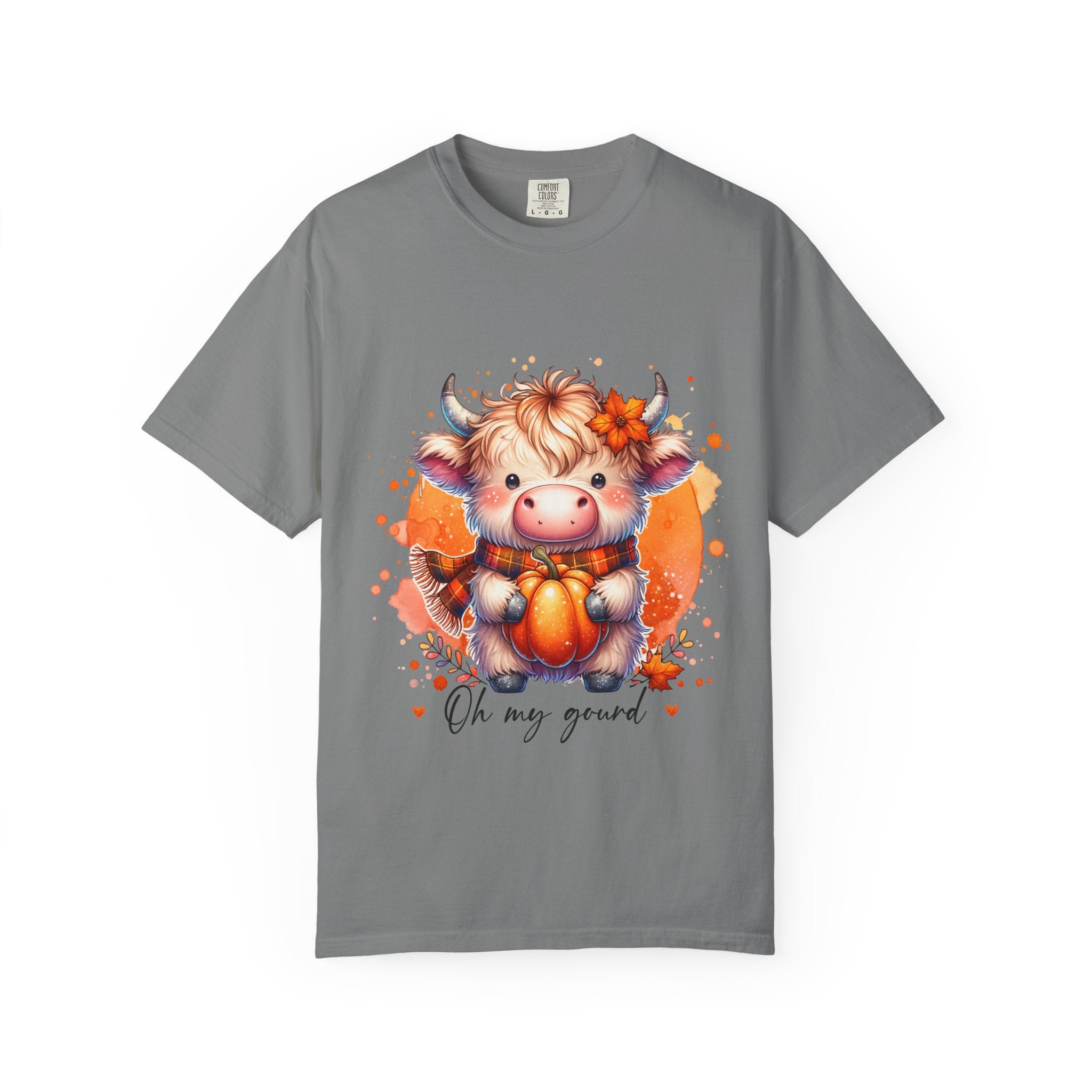 Cow Pumpkin T‑Shirt — Cute "Oh My Gourd" Fall Graphic Tee