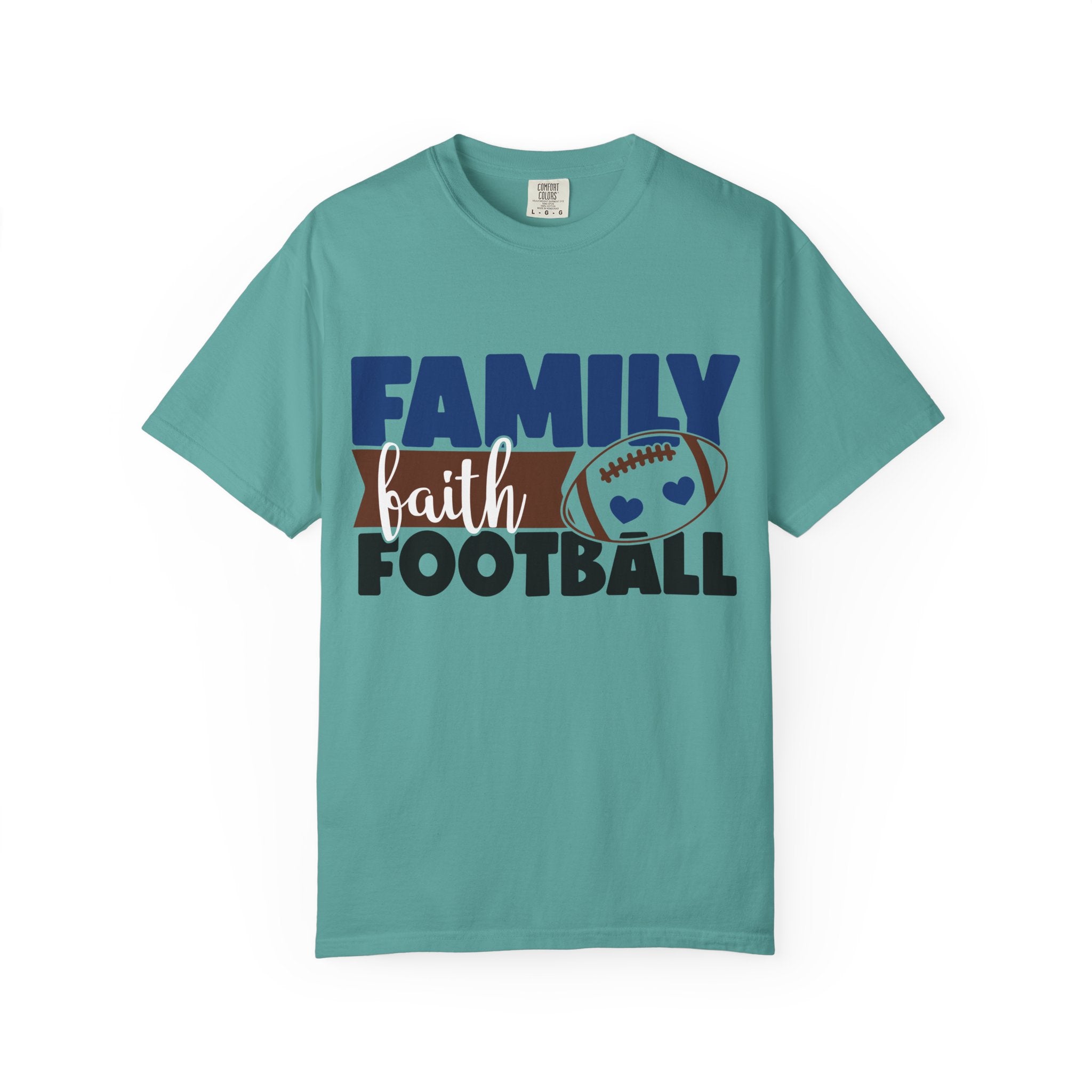 Family Faith Football T-Shirt