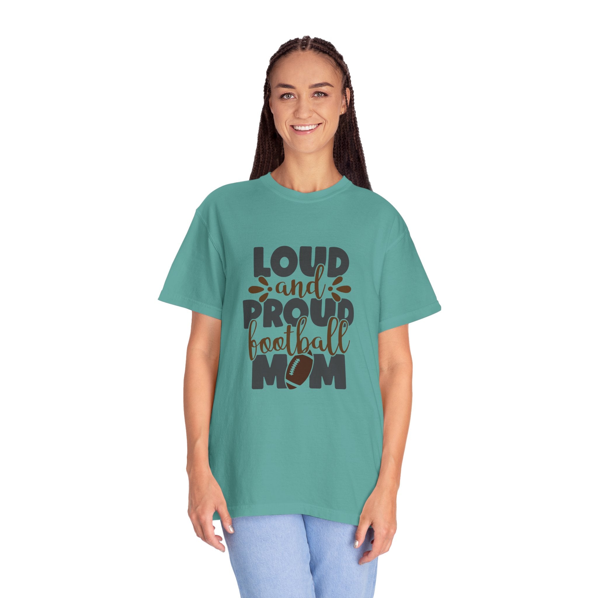 Loud and Proud Football Mom T-Shirt