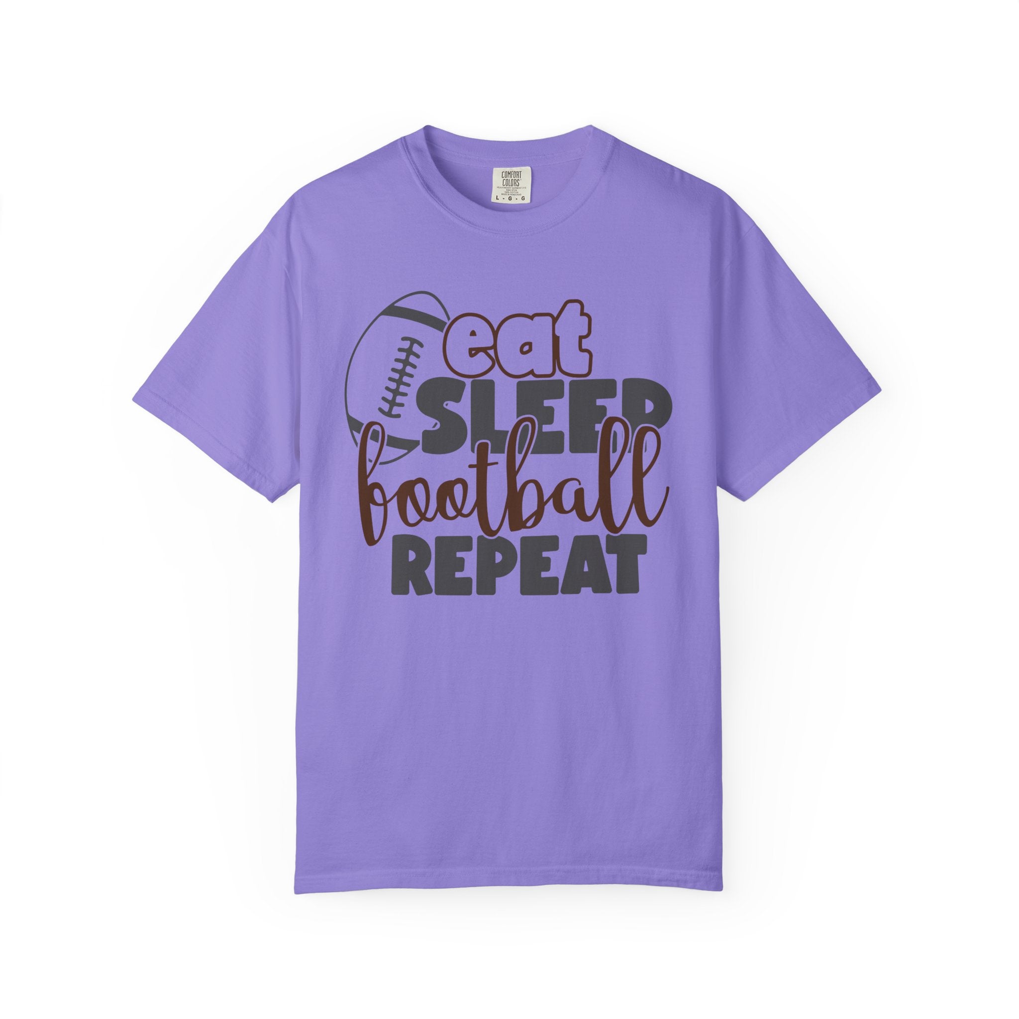 Eat Sleep Football Repeat T-Shirt — Football Fan Tee