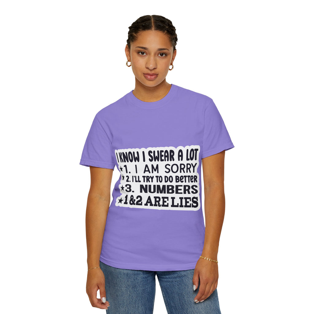 Funny "I Know I Swear a Lot" Graphic T-Shirt