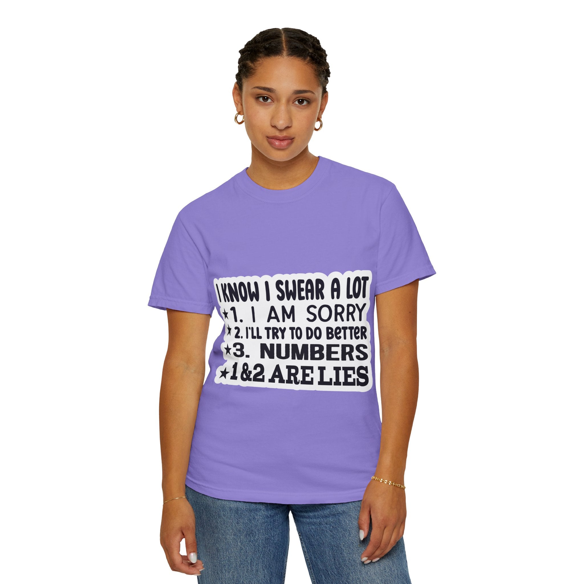 Funny "I Know I Swear a Lot" Graphic T-Shirt