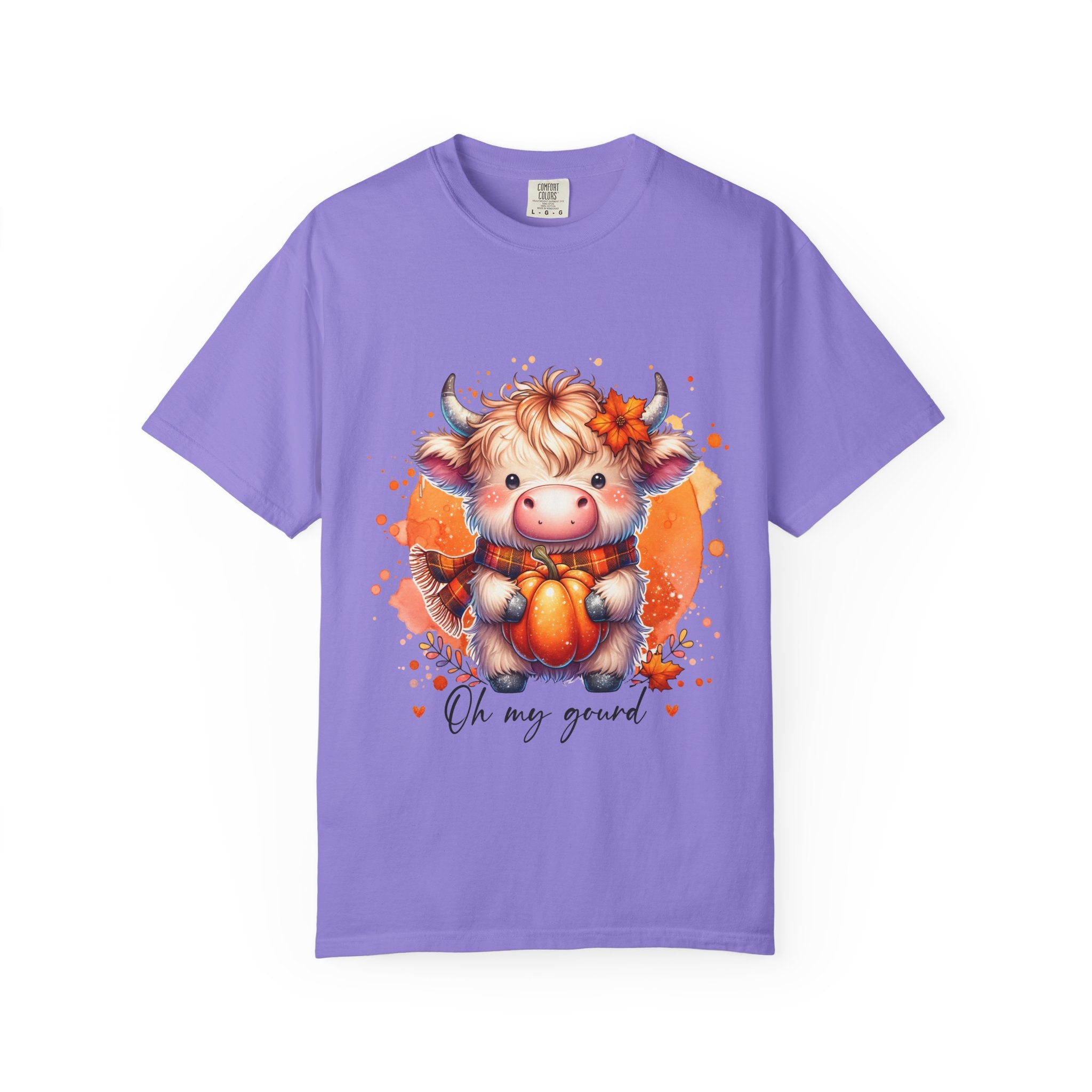 Cow Pumpkin T‑Shirt — Cute "Oh My Gourd" Fall Graphic Tee