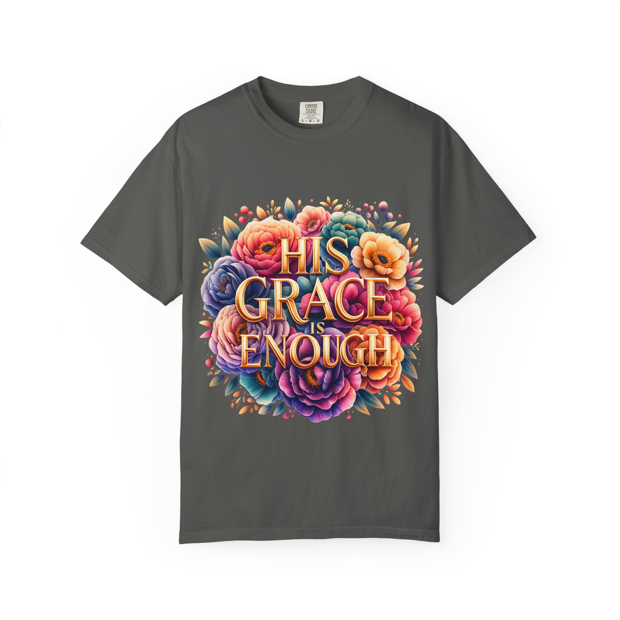 His Grace Is Enough Floral T-Shirt