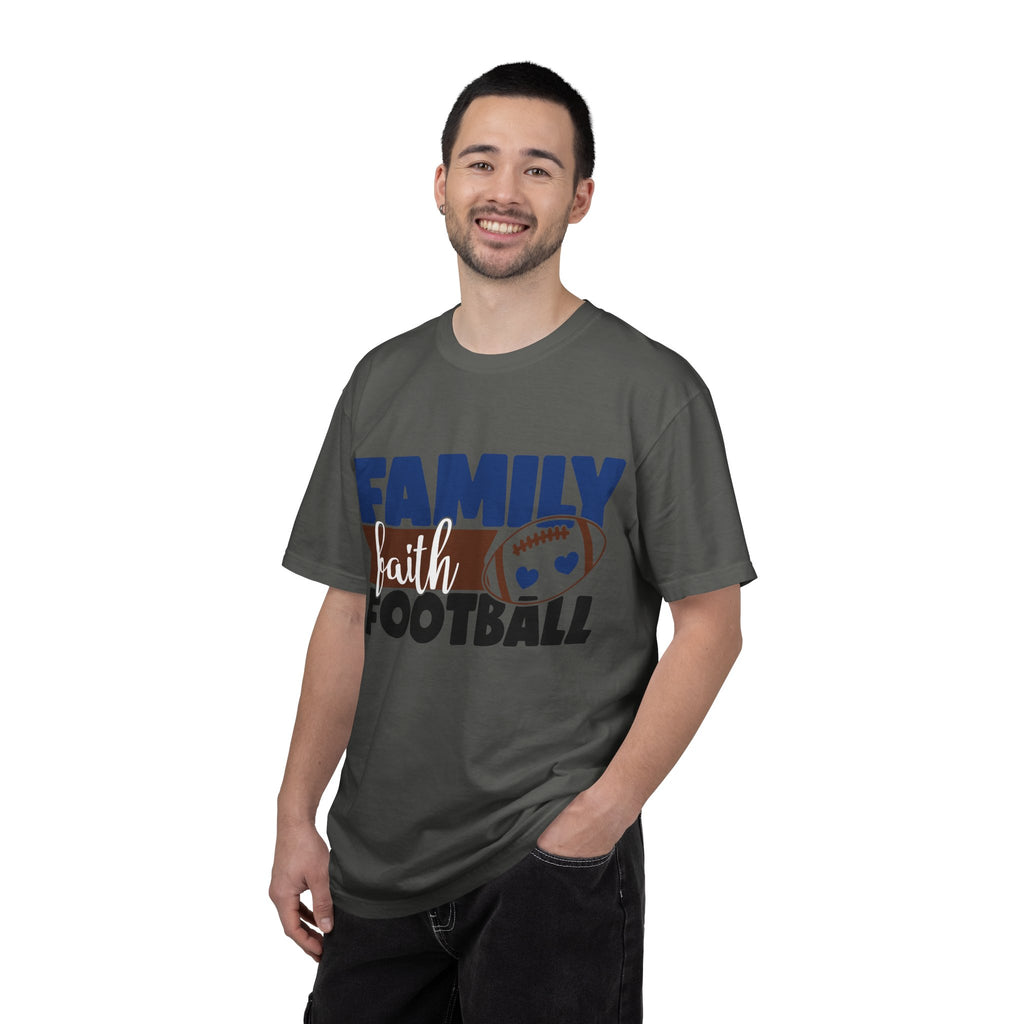 Family Faith Football T-Shirt