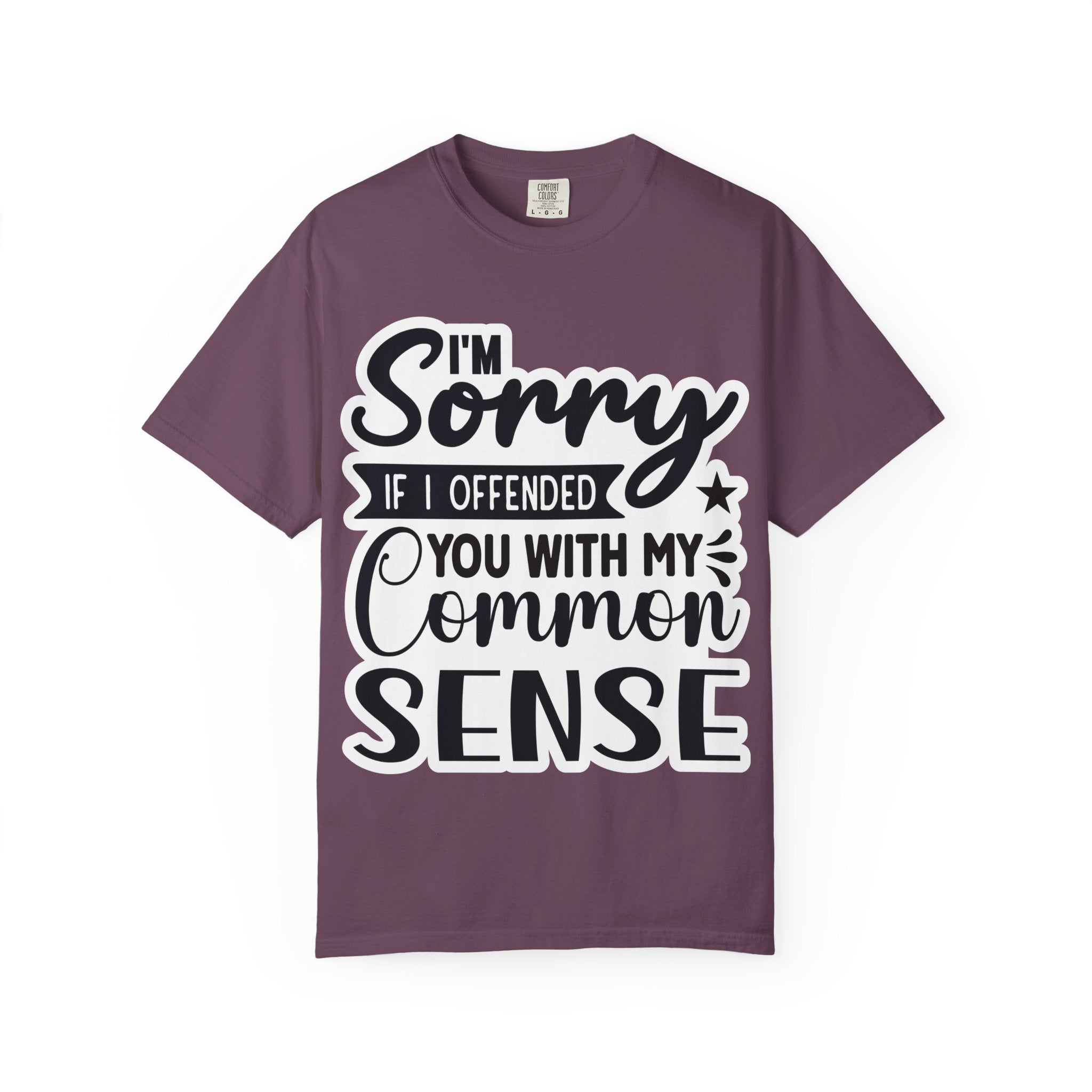 T-Shirt — "I'm Sorry If I Offended You With My Common Sense" Graphic Tee