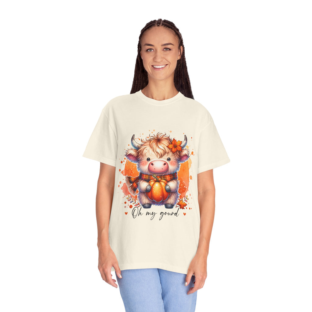 Cow Pumpkin T‑Shirt — Cute "Oh My Gourd" Fall Graphic Tee