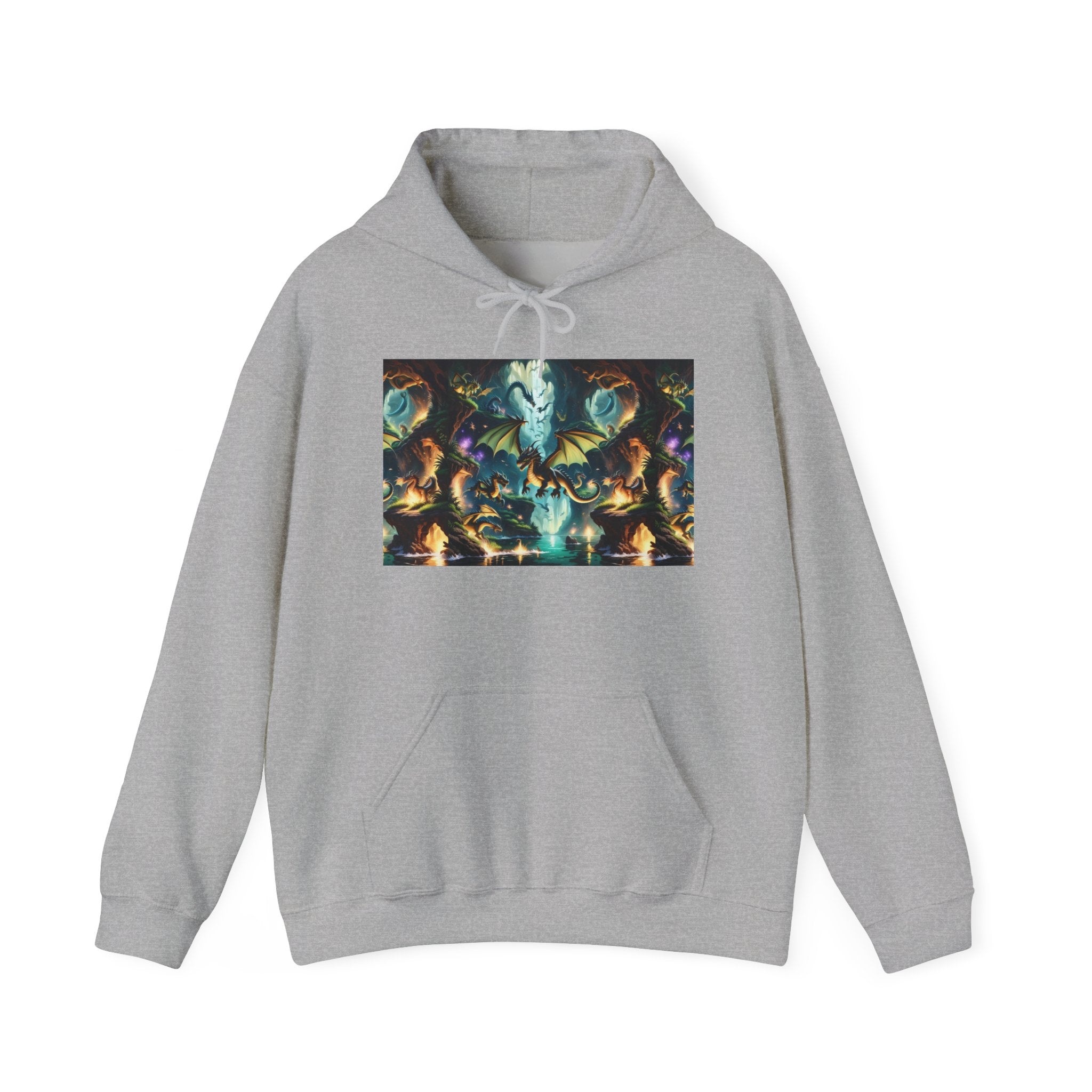 Mystical Cosmic Dragon Hoodie — Fantasy Sci‑Fi Graphic Sweatshirt