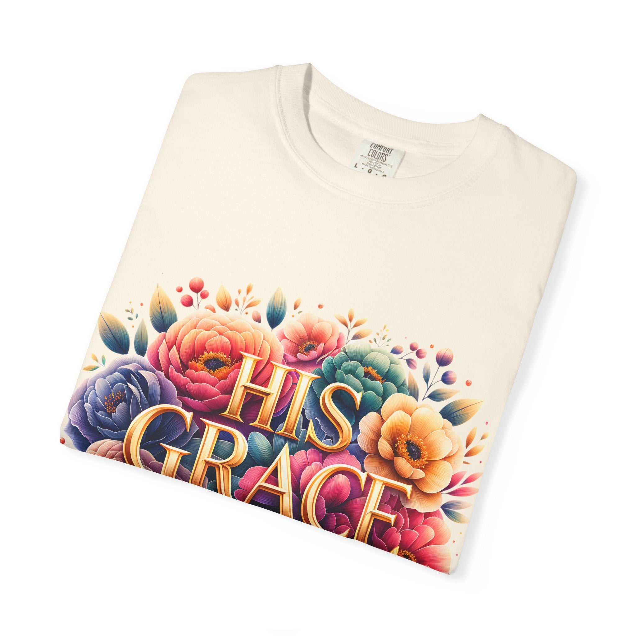 His Grace Is Enough Floral T-Shirt