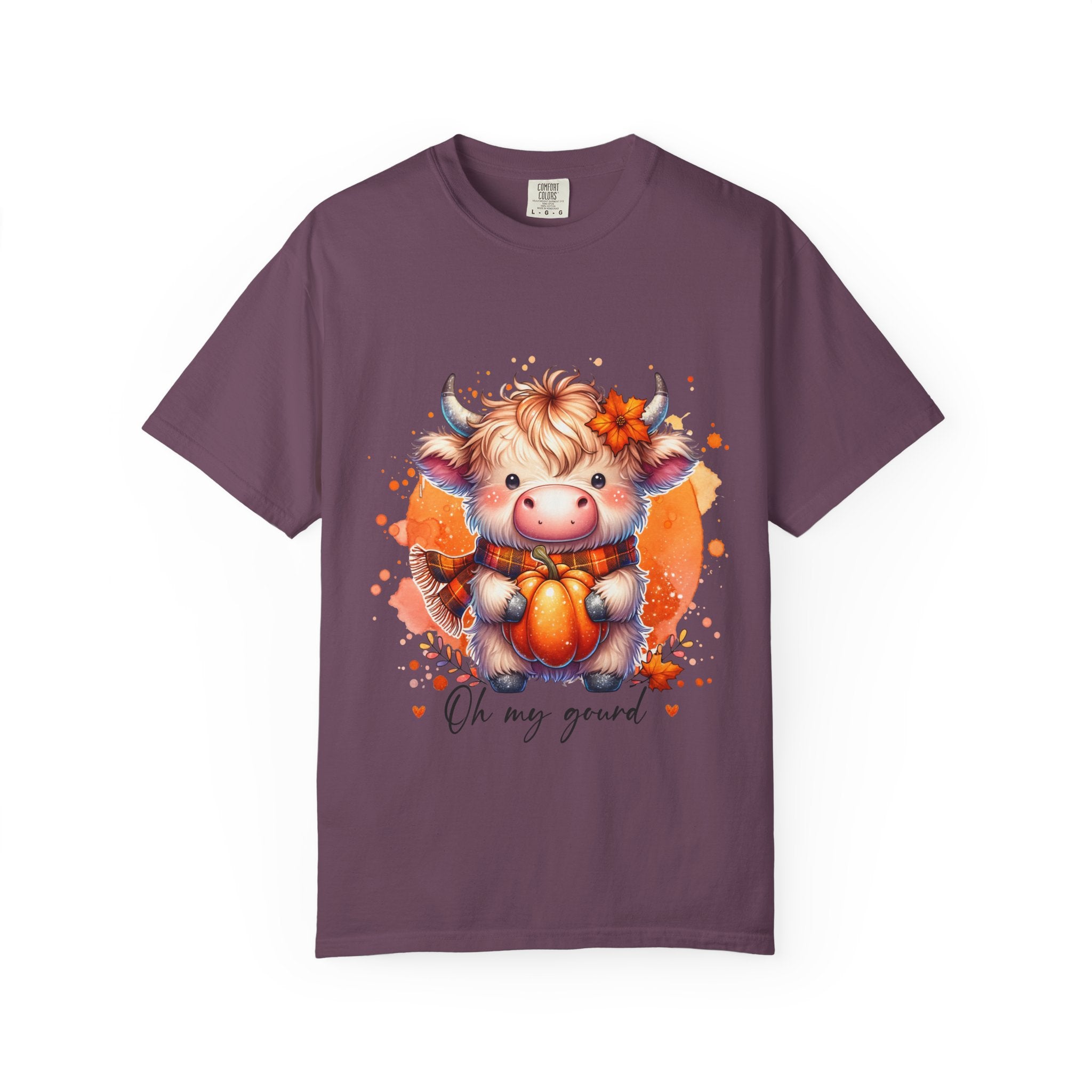 Cow Pumpkin T‑Shirt — Cute "Oh My Gourd" Fall Graphic Tee