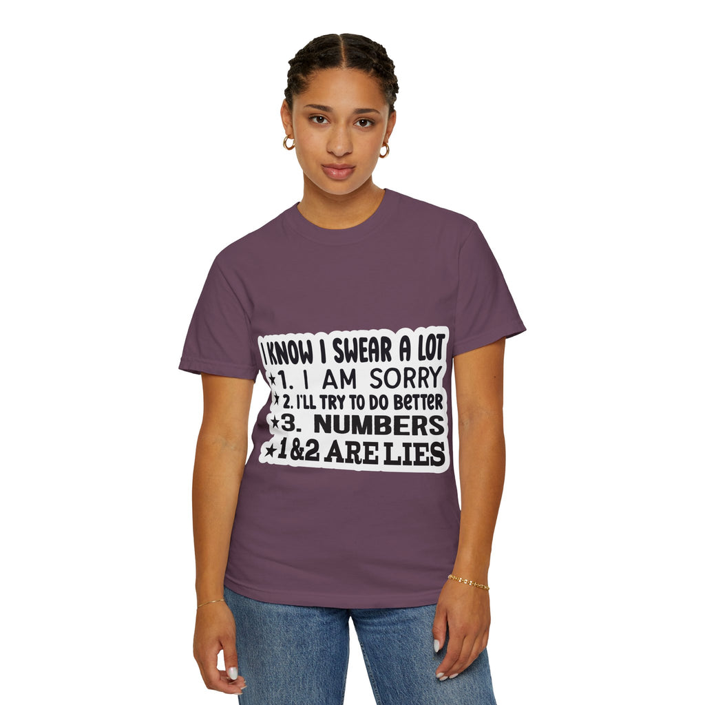 Funny "I Know I Swear a Lot" Graphic T-Shirt