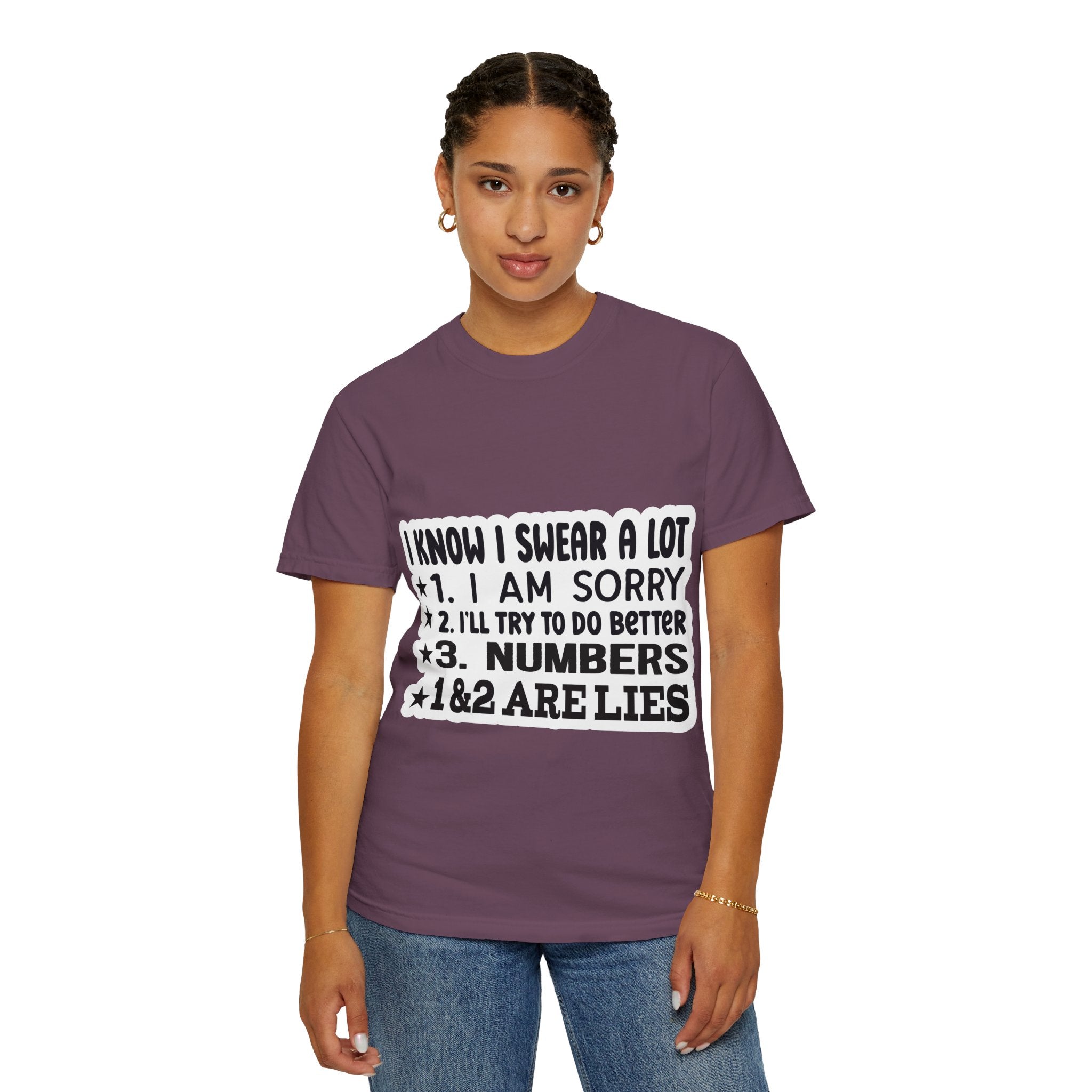 Funny "I Know I Swear a Lot" Graphic T-Shirt