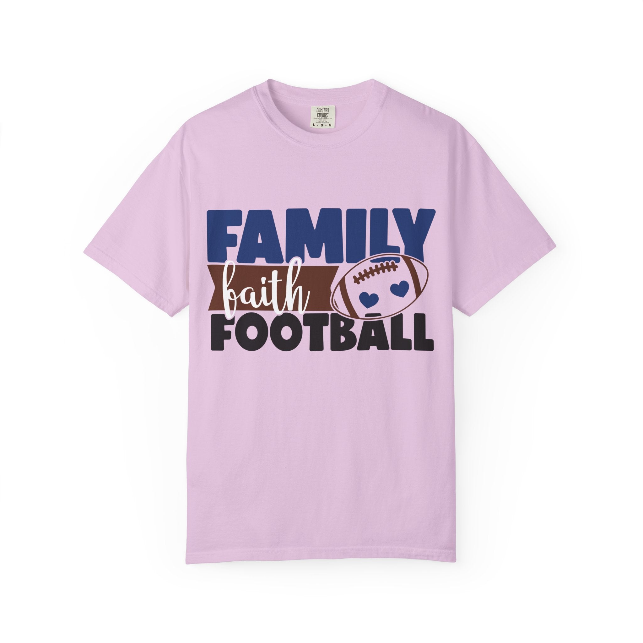 Family Faith Football T-Shirt