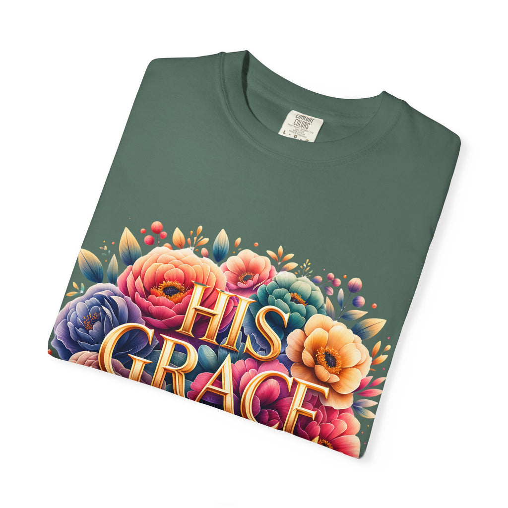 His Grace Is Enough Floral T-Shirt