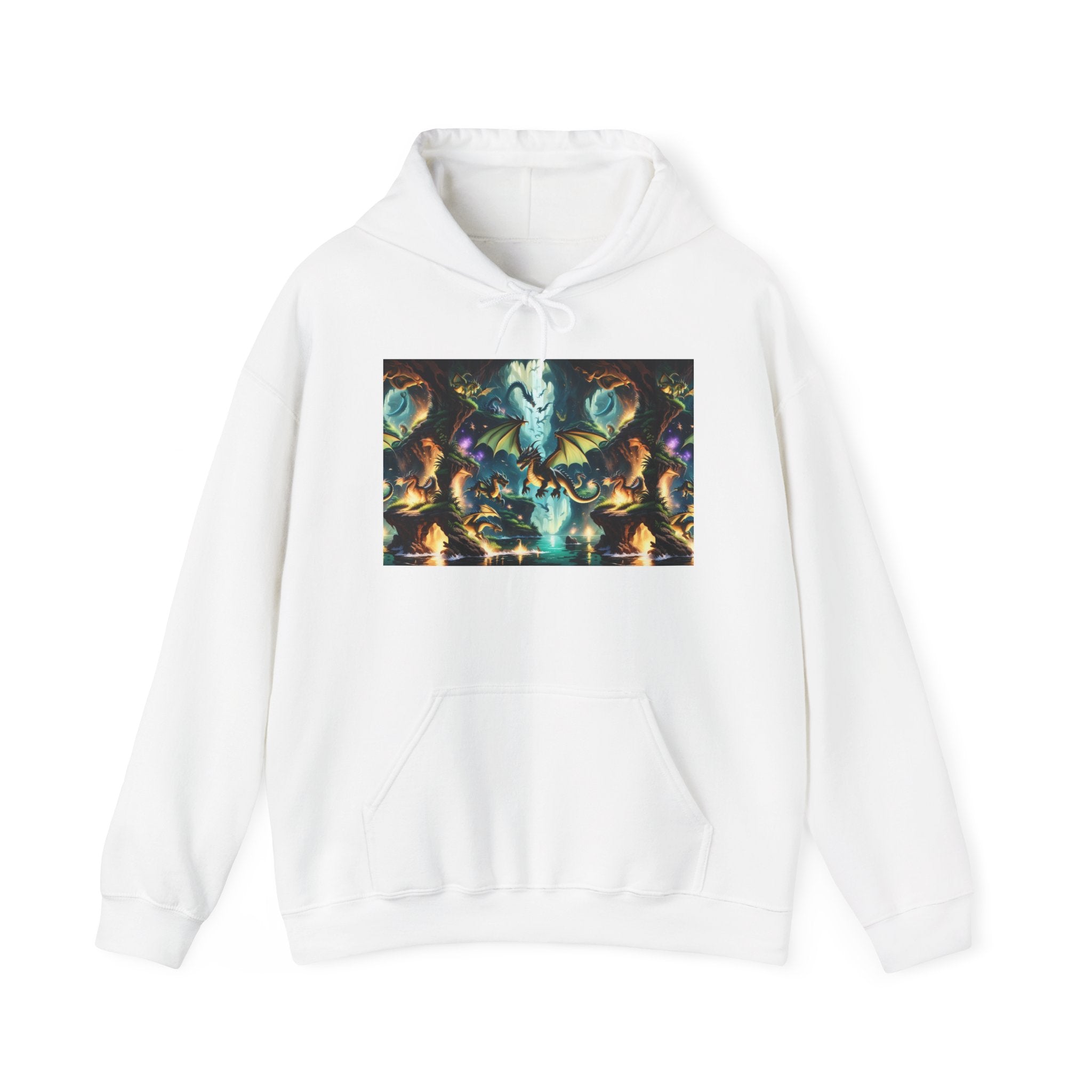Mystical Cosmic Dragon Hoodie — Fantasy Sci‑Fi Graphic Sweatshirt