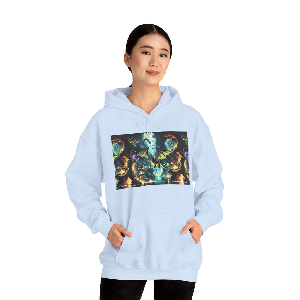 Mystical Cosmic Dragon Hoodie — Fantasy Sci‑Fi Graphic Sweatshirt