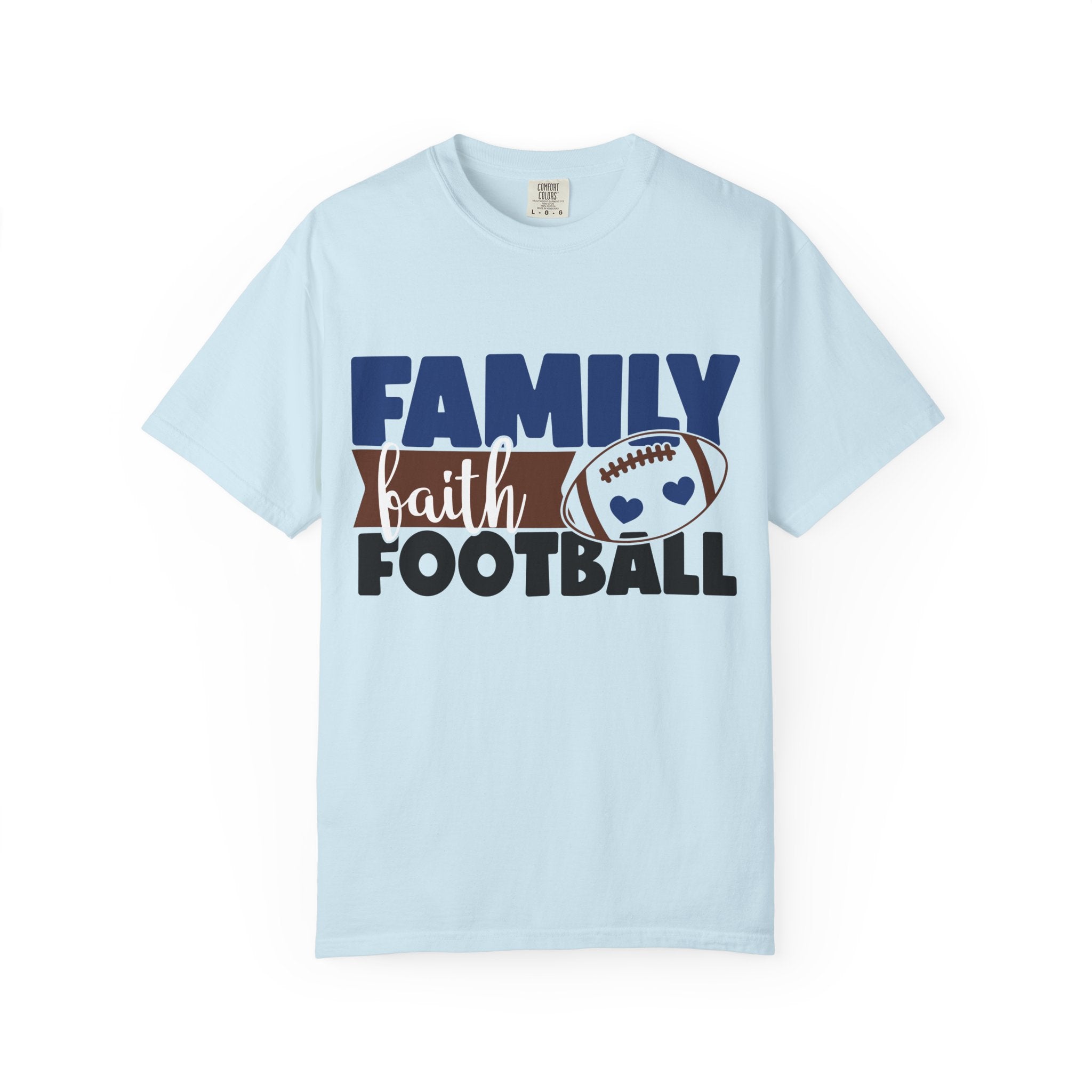 Family Faith Football T-Shirt