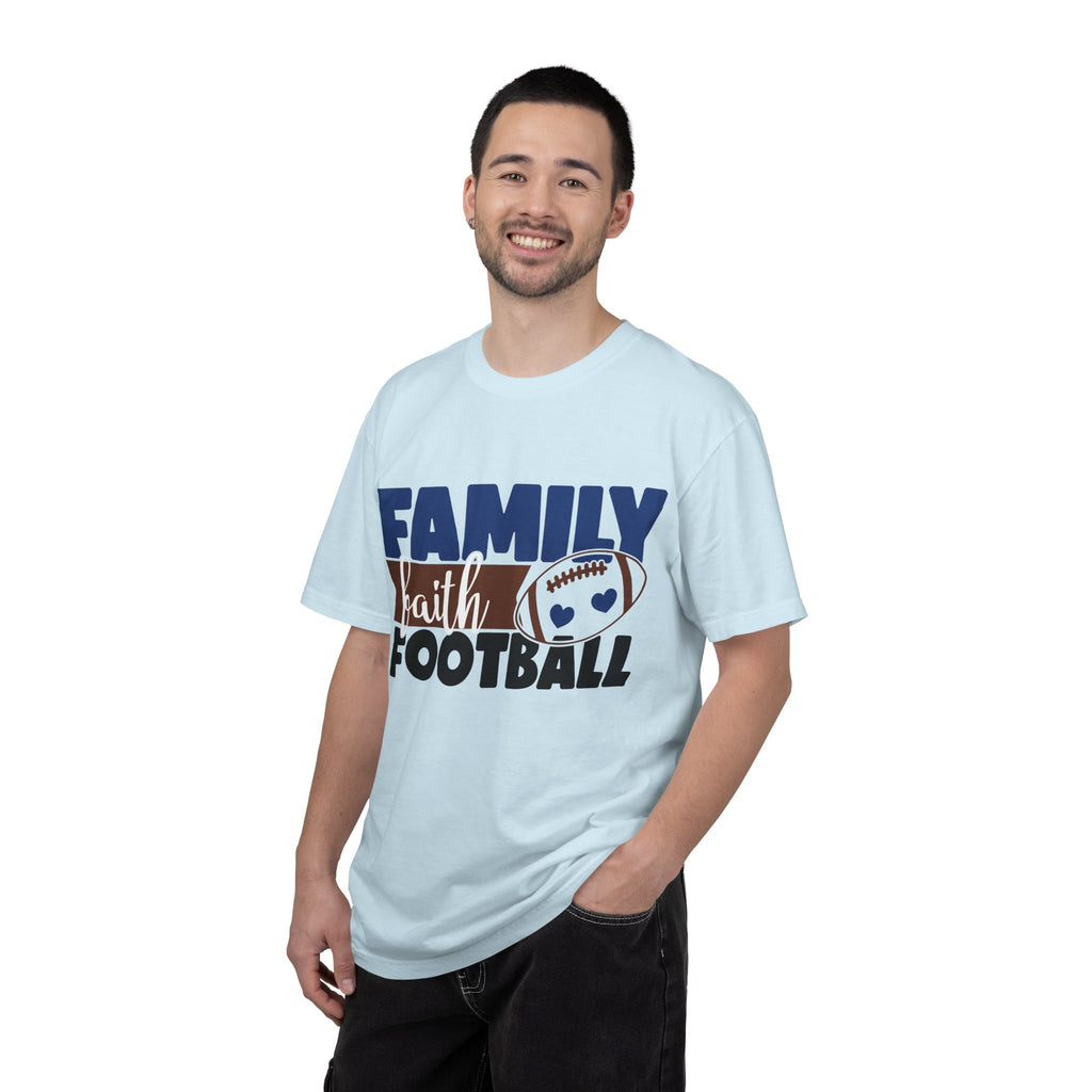 Family Faith Football T-Shirt