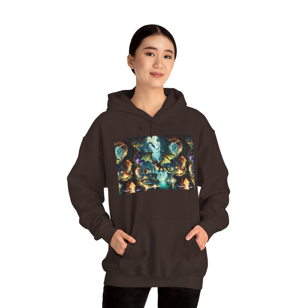 Mystical Cosmic Dragon Hoodie — Fantasy Sci‑Fi Graphic Sweatshirt