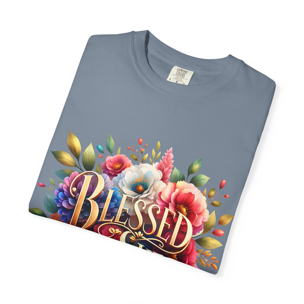 Blessed Is She Floral T-Shirt — Inspirational Christian Tee
