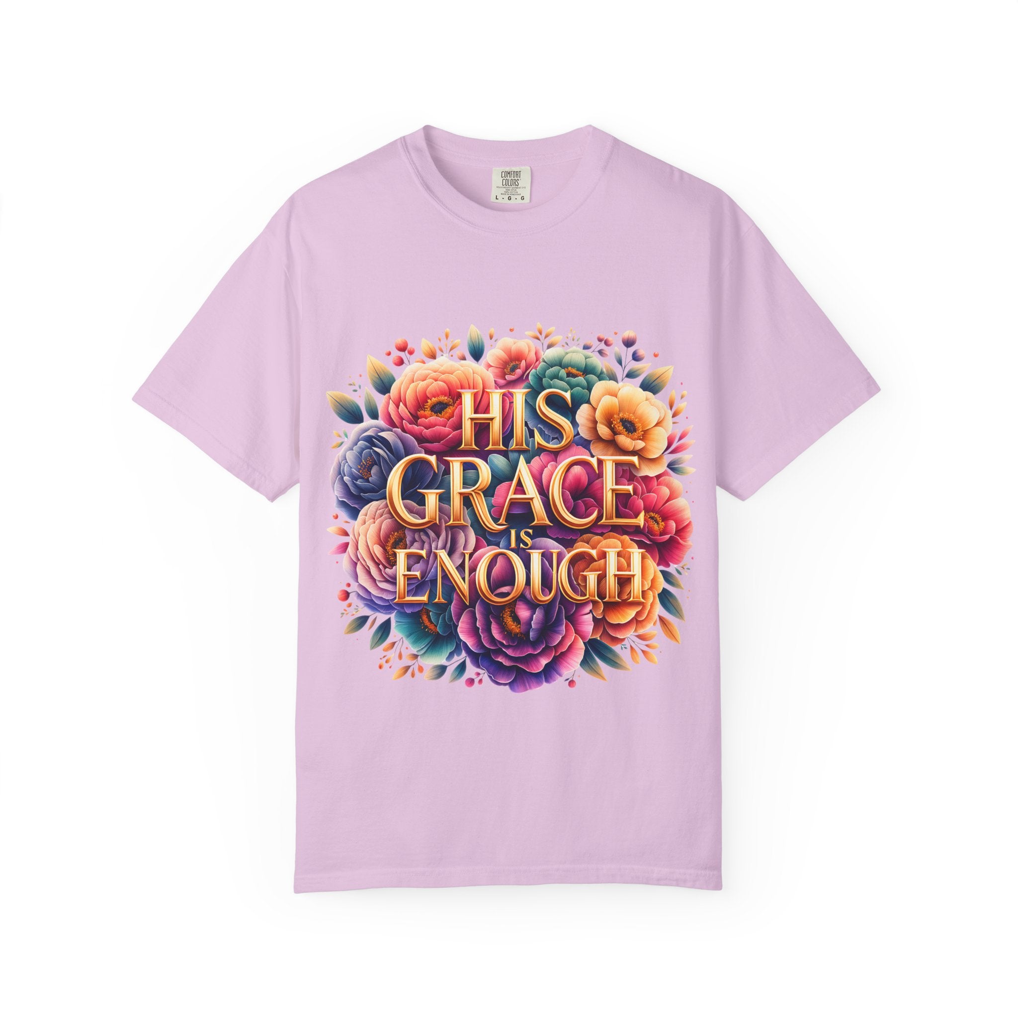 His Grace Is Enough Floral T-Shirt